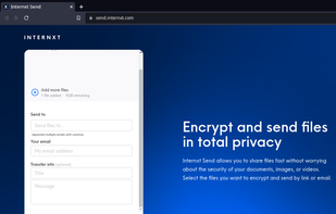 Internxt Send screenshot 1