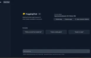 HuggingChat screenshot 1