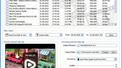 Screenshot of standard view of Auto YouTube Downloader