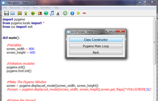 Stellar IDE screenshot 1