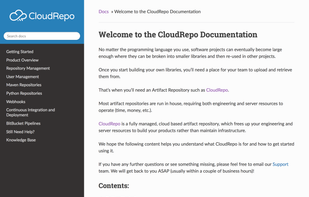 CloudRepo screenshot 1