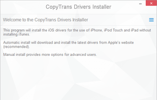 CopyTrans Drivers Installer screenshot 1