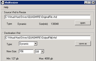 VhdResizer screenshot 1