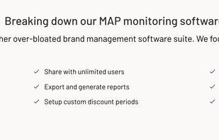 MAP Policy Partners focuses solely on Minimum Advertised Price monitoring