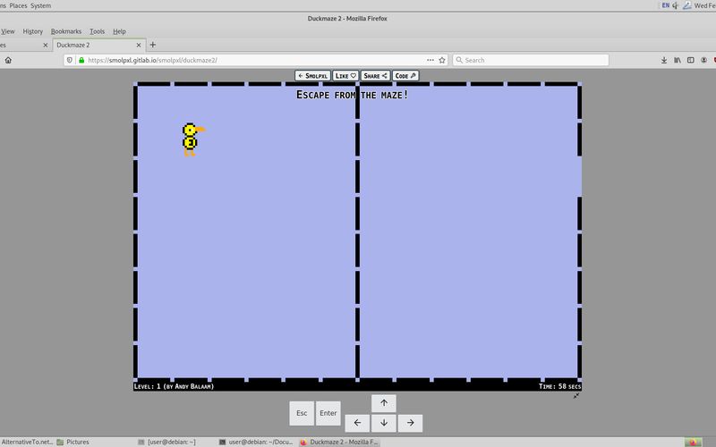 Play and create little retro games at Smolpxl – Andy Balaam's Blog