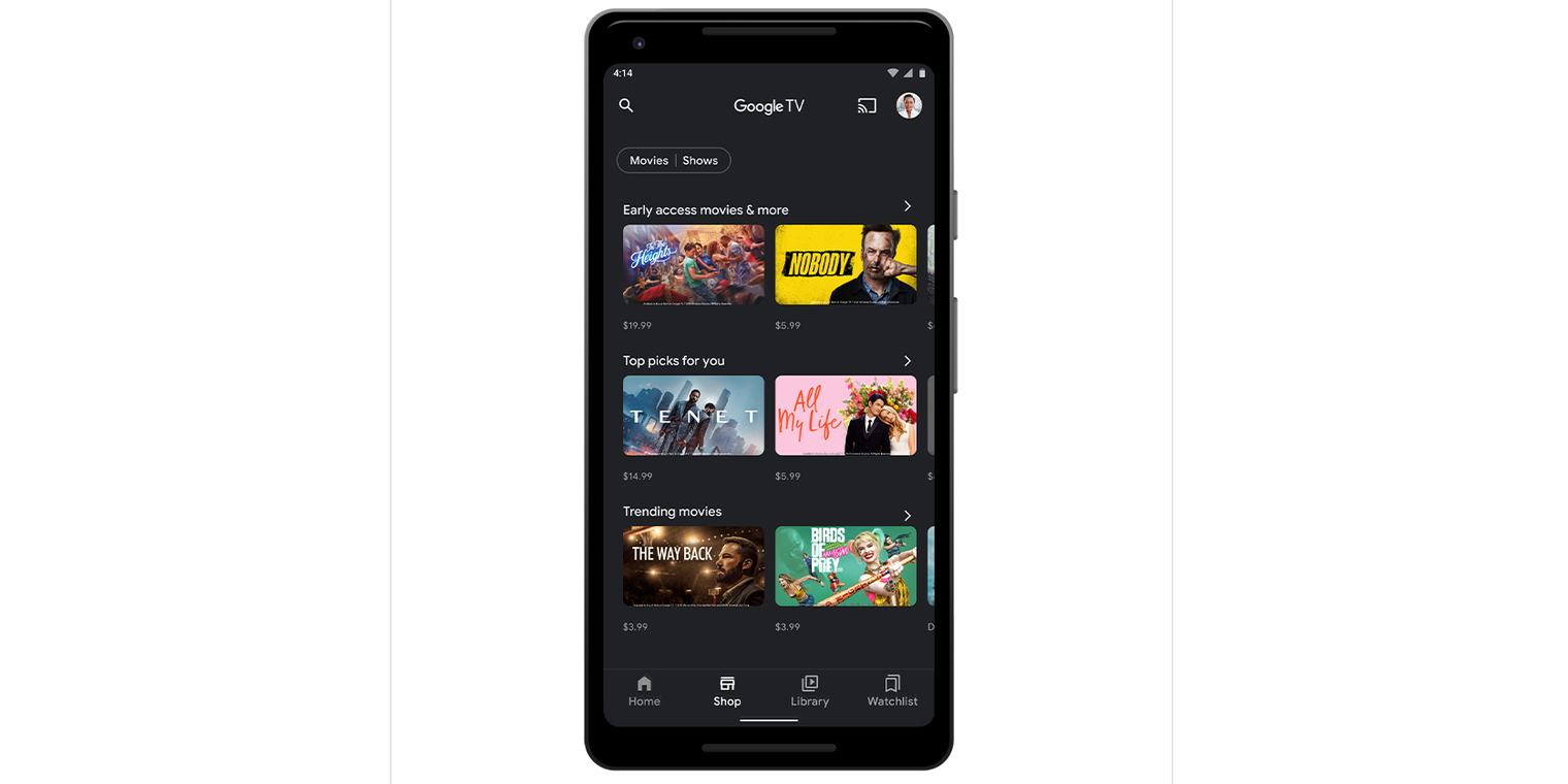 Google fully removing the Movies & TV section from the Play Store in May 2022, replacing with Google TV