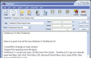 TextAloud screenshot 1