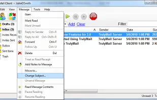 Change the subject of a message