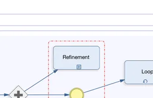 Opened Object Editor in a BPMN Presentation on iPhone