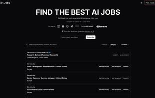 MoAIJobs home page