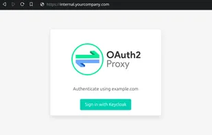 OAuth2 Proxy screenshot 1