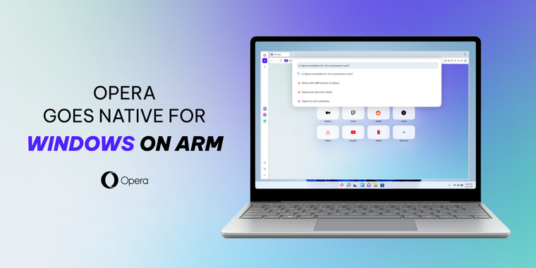 Opera now available for ARM-native Windows PCs, promises improved speed and efficiency image