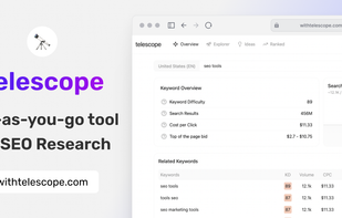 Telescope SEO screenshot 1