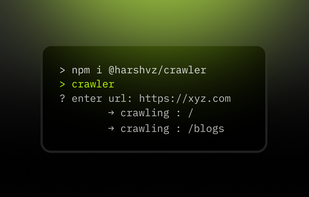 @harshvz/crawler screenshot 1