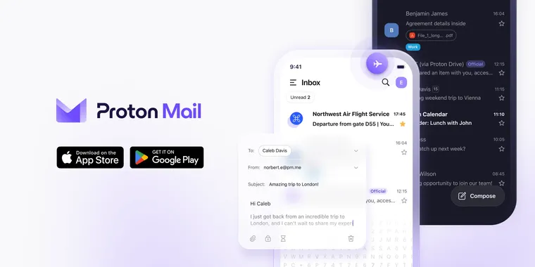 Proton Mail's new iOS/Android app brings refreshed design, improved speed and offline mode image
