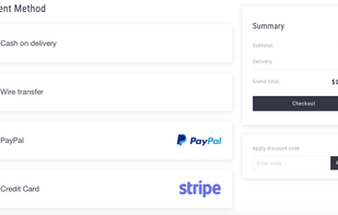 The platform offers a wide range of payment methods including payment by cash or card upon delivery and various online payment methods: Paypal, Square, Paylane, Dotpay, Stripe, and Przelewy24.