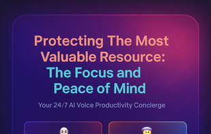 Highlights Graza.ai’s six core capabilities — context awareness, predictive intelligence, adaptive personality, time intelligence, flow state protection, and intent recognition — all designed to protect focus and peace of mind.