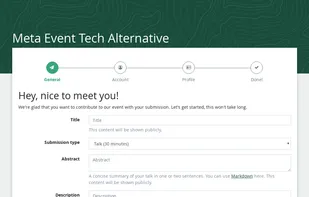 Pretalx screenshot 1