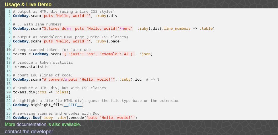 CodeRay Alternatives and Similar Sites & Apps | AlternativeTo