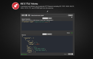RESTful Menu screenshot 2
