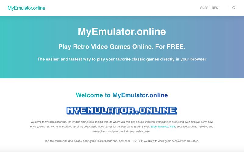 About our Classic Video Game Emulators - Online browser play of