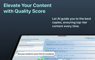 Evaluate your content with quality score.