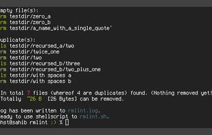 rmlint screenshot 1