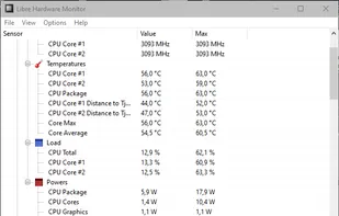 Libre Hardware Monitor screenshot 1