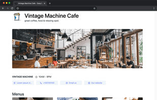 Menu Cards screenshot 1