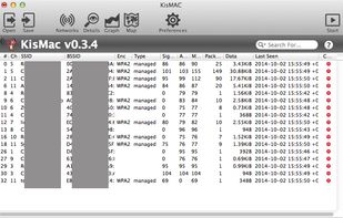 KisMAC screenshot 1