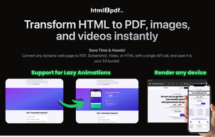 Html2pdf API screenshot 1