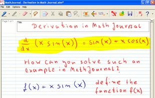 Derivation in MathJournal