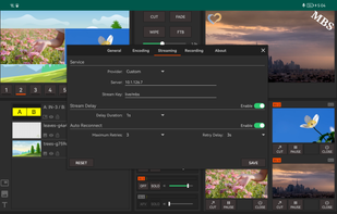 Settings - Streaming