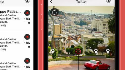 View results in a list or augmented reality view