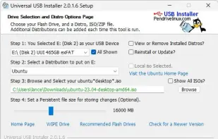Universal USB Installer screenshot 1