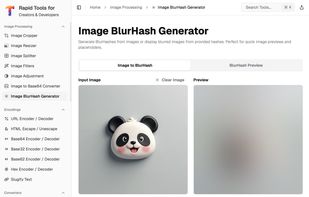 Image BlurHash Generator