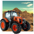 Tractor farming simulator 3D icon