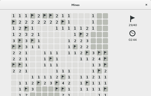 GNOME Mines screenshot 1