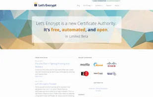 Let's Encrypt's homepage
