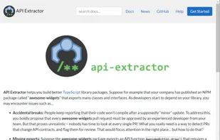 API Extractor screenshot 1