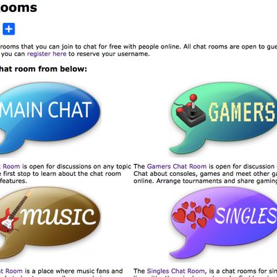 Open chat rooms