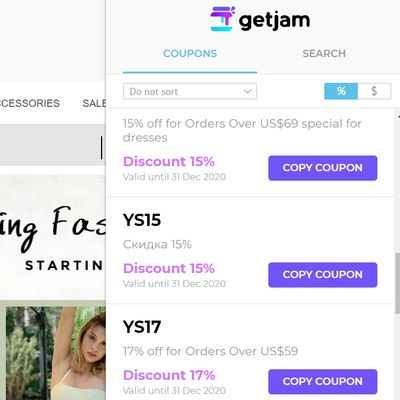 GetJam - find Coupons and Promo codes