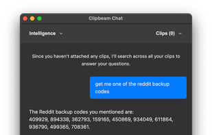 Clipbeam screenshot 1