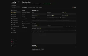 Configuration page for a given, resource, under the General sub-tab, details a wide variety of settings including Environment variables, image/container name, network, among other things to change (similar to Portainer and similar front-ends).