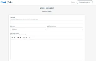 FlaskJobs screenshot 1