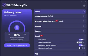 Win11PrivacyFix screenshot 2