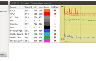 Psensor screenshot 1