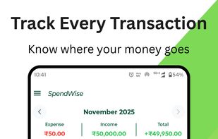 SpendWise - Expense & Budget screenshot 1