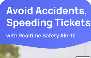 Speeding and Texting warnings are Real-time and while driving, and based on the actual speed limits of the road.