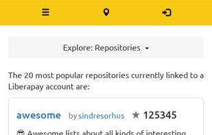 Top repositories (February 2020)